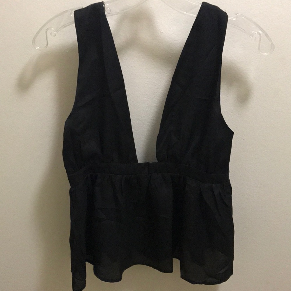 Black Low Cut Tank